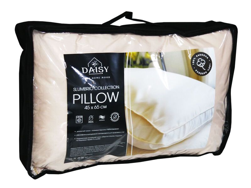 Подушка Slumbrio 45 x 65 см з подвійним кантом, штучний лебединий пух, ТМ Daisy - зображення 7