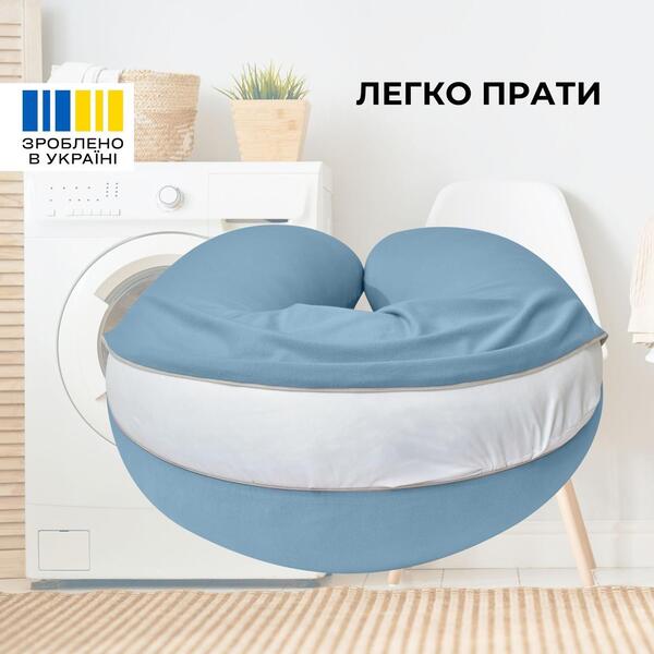 Подушка для сну та годування немовляти SeiDesign, 30 x 190 см, мякий трикотаж, наволочка з бавовни, колір мята - зображення 7