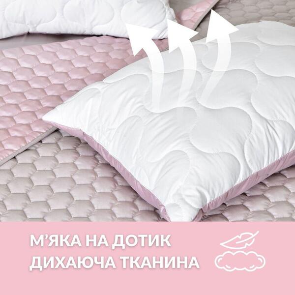Подушка для сну 50 x 70 см. Soft Преміум, двостороння, аналог лебединого пуху, стьобана, ТМ IDEIA - зображення 3