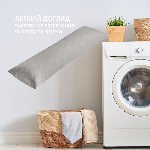 Подушка для сну та відпочинку CUBE TM IDEIA 40 x 140 cм св.сірий - зображення 5