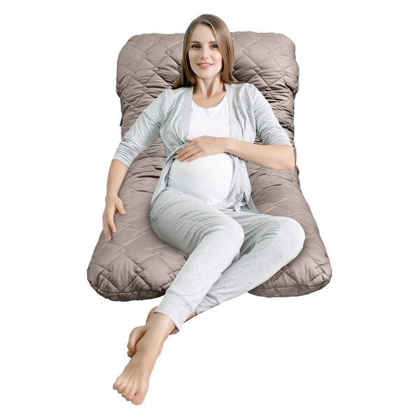 Подушка для сна и отдыха СОНЯ 75 x 140 x 20 см беж - изображение 4