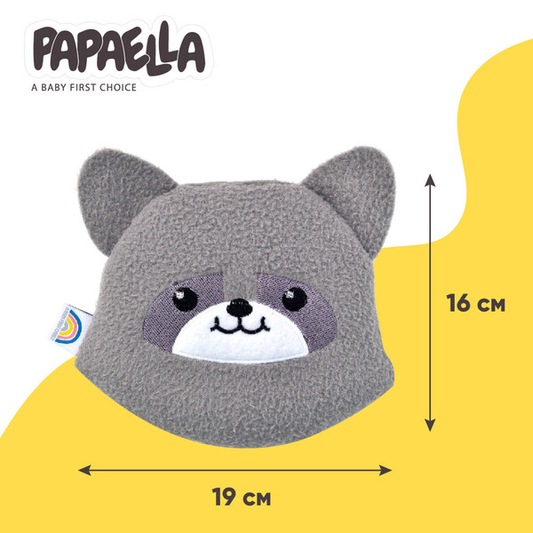 Подушка грілка Обіймашка з насінням льону ТM PAPAELLA 18 x 18 см єнот - зображення 7