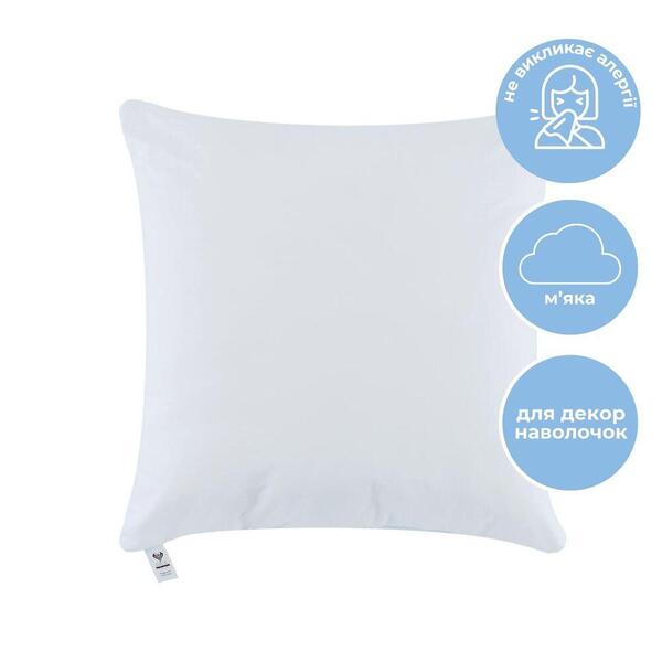 Подушка NORDIC CLASSIC 45 x 45 см IDEIA антиалергенне волокно біла - зображення 1