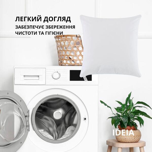 Подушка NORDIC CLASSIC 60x60 см IDEIA антиалергенне волокно білий - зображення 7