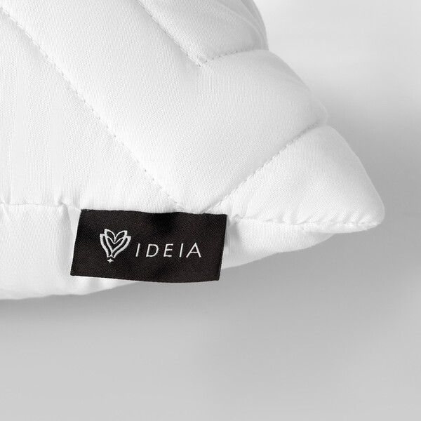Подушка NORDIC COMFORT 50 x 50 см антиалергенне волокно стьобаний чохол біла ТМ IDEIA - зображення 5