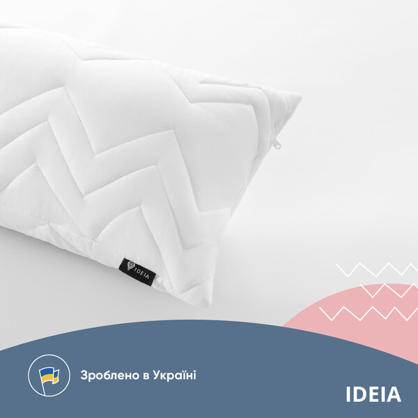 Подушка NORDIC COMFORT+ для відпочинку та сну ТМ IDEIA 40 x 140 см біла - зображення 4