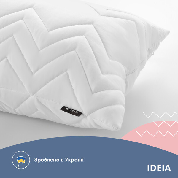 Подушка NORDIC COMFORT+ ТМ IDEIA 50 x 70 см із блискавкою біла - зображення 3