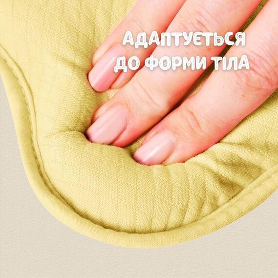 Подушка ортопедична дитяча BabyComfort 27 x 22 x 3 см, з ефектом пам’яті, жовта у формі ведмедика, ТМ PAPAELLA - зображення 8