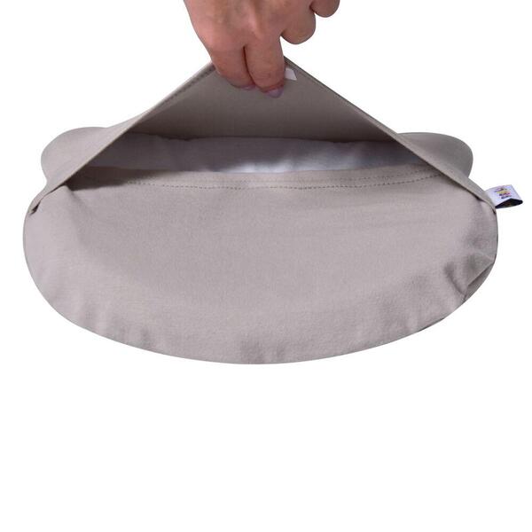 Подушка ортопедична дитяча BabyComfort 27 x 22 x 3 см, з ефектом памяті, сіра у формі ведмедика, ТМ PAPAELLA - зображення 5