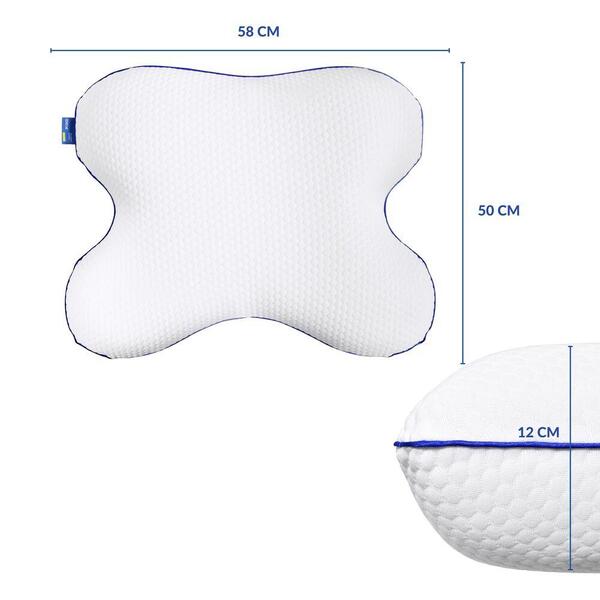 Подушка ортопедична MEMORY FOAM IDEIA метелик 50 x 58 x 12 см з ефектом пам’яті - зображення 8
