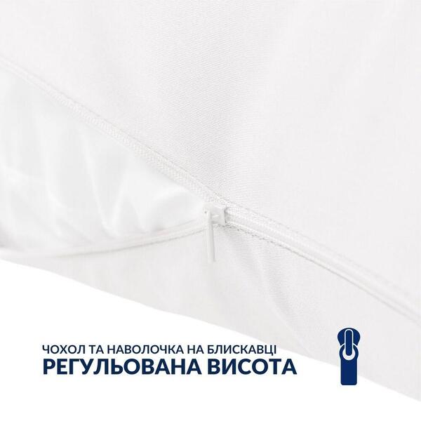 Подушка ортопедична S-Form 40 x 130 см, з блискавкою, для сну та відпочинку, ТМ IDEIA - зображення 6