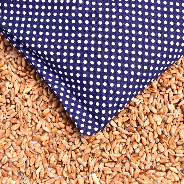 Подушка з пшеницею 15 x 23 еко-продукт для зігрівання та релаксації синій - зображення 3