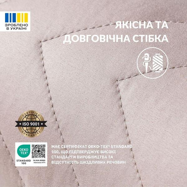 Подушка валик NORDIC COMFORT 15 x 40 см. с воздухопроницаемой вставкой, бежевая, ТМ IDEIA - изображение 6
