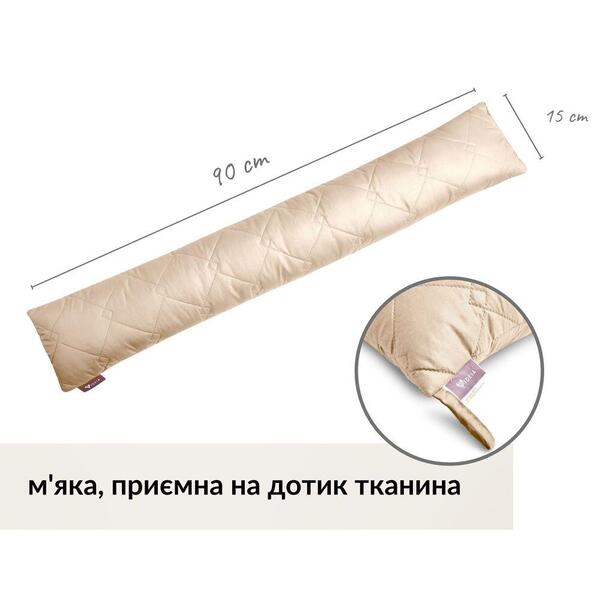 Подушка валик утеплювач для вікон та дверей TM IDEIA 15 x 90 см беж - зображення 4