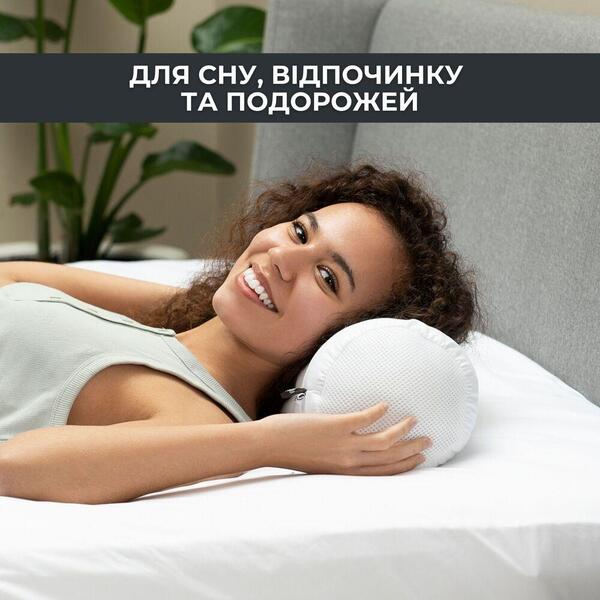 Подушка валик NORDIC COMFORT ТМ IDEIA 15 x 40 см біла - зображення 14
