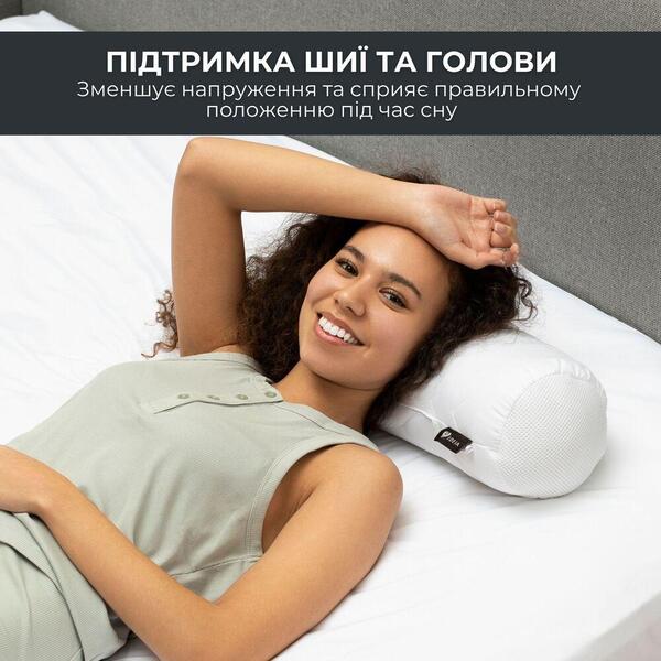 Подушка валик NORDIC COMFORT ТМ IDEIA 15 x 40 см біла - зображення 15