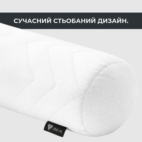Подушка валик NORDIC COMFORT ТМ IDEIA 15 x 40 см біла - зображення 6
