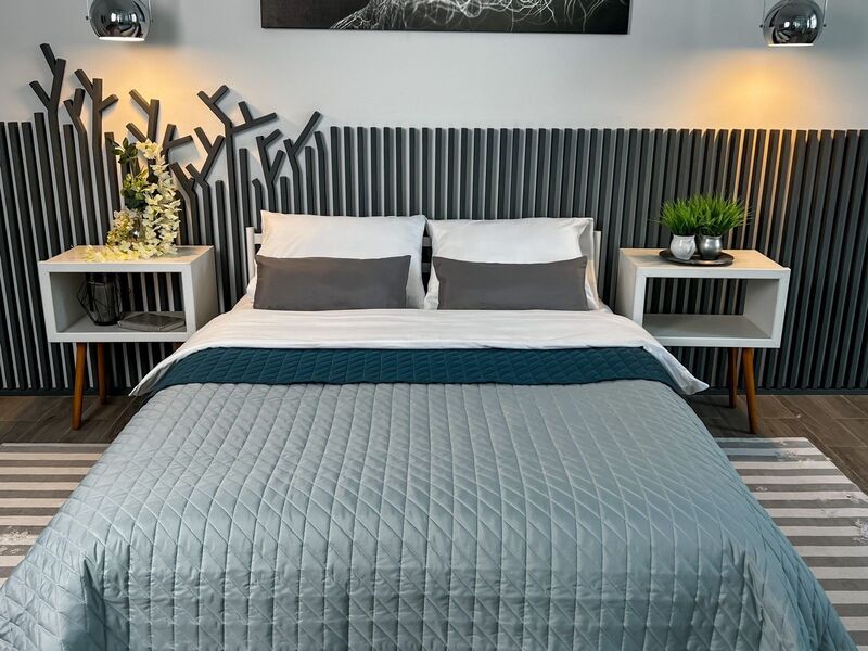 Покривало ArCloud 140 x 215 стьобане двостороннє в сумцi (Romb - Grey+Indian Teal) - зображення 12