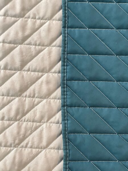 Покривало ArCloud 140 x 215 стьобане двостороннє в сумцi (Romb - Grey+Indian Teal) - зображення 10