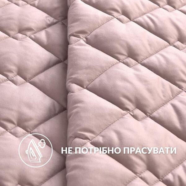 Покрывало CUBE двустороннее TM IDEIA 100 x 135 см пудра/св.серый - изображение 7