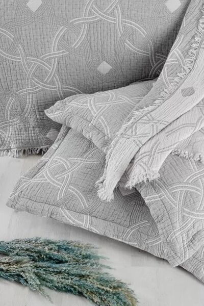 Покривало First Choice Blooming Bedspread 240 x 260+2 x 50 x 70 (Montela Grey) - зображення 2