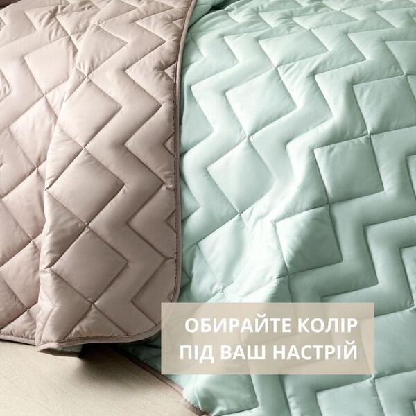 Покрывало ЛЮКС TM IDEIA 240 x 260 см мята/серый - изображение 2