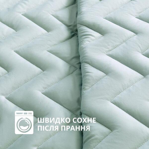 Покрывало ЛЮКС TM IDEIA 240 x 260 см мята/серый - изображение 5