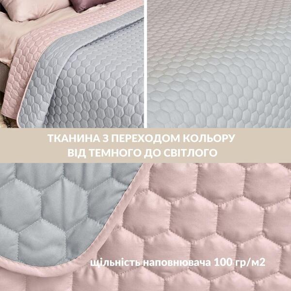 Покривало на ліжко Silhouette 220x240 IDEIA двостороннє, міцна стібка тканини, антиалергенне волокно - зображення 7