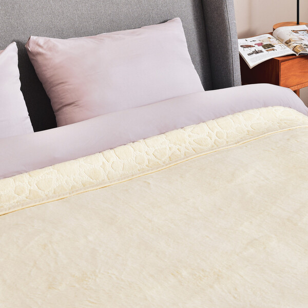 Покривало плед Royal TM IDEIA 220 x 240 см молоко - зображення 9