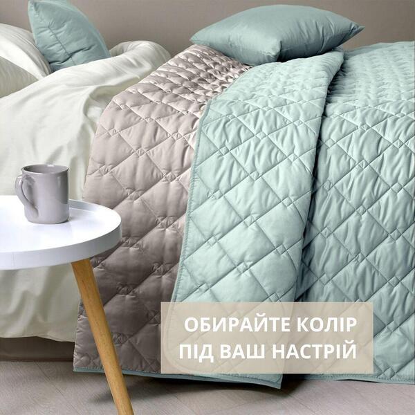 Покрывало Стиль Cube TM IDEIA 210 x 240 см мята/св.серый - изображение 3