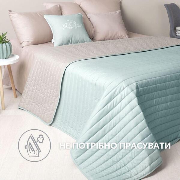 Покрывало Стиль Люкс TM IDEIA 220 x 240 см мята/св.сірий - зображення 5