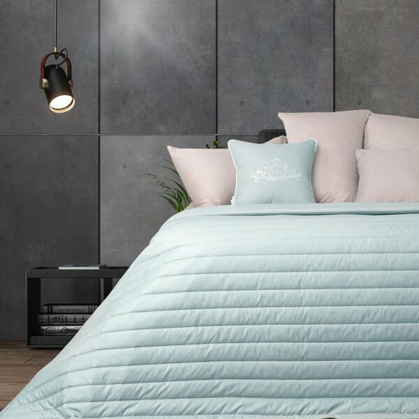 Покрывало Стиль Люкс TM IDEIA 220 x 240 см мята/св.сірий - зображення 1