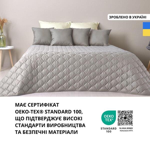 Покривало Стиль Cube 180 x 210 сірий/беж - зображення 9