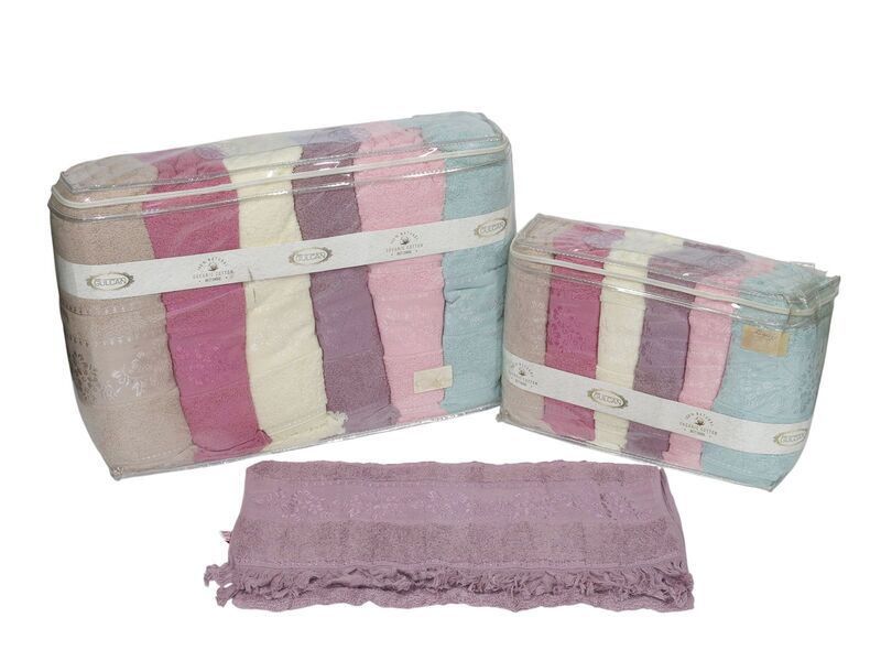 Рушники махрові Gulcan Cotton Жаккард Lux 50 x 90 (Daisy Sacakli) - зображення 3