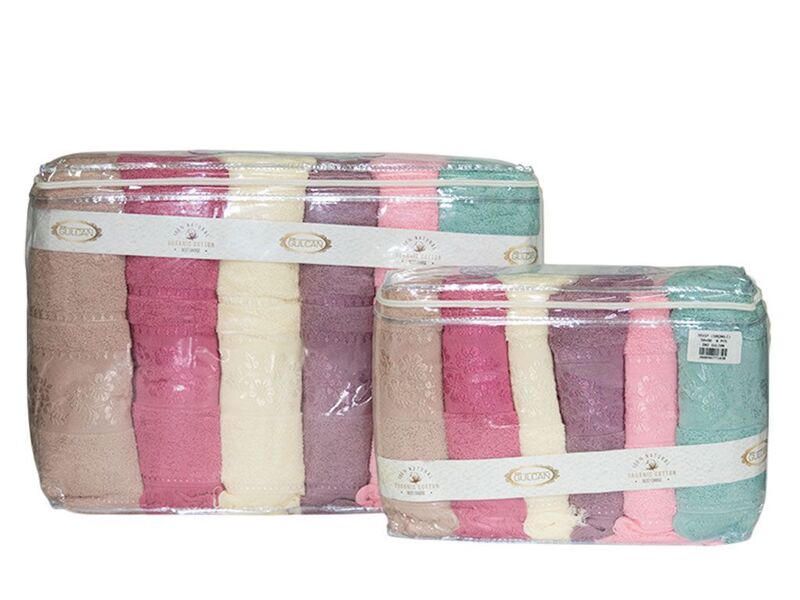 Рушники махрові Gulcan Cotton Жаккард Lux 50 x 90 (Daisy Sacakli) - зображення 6