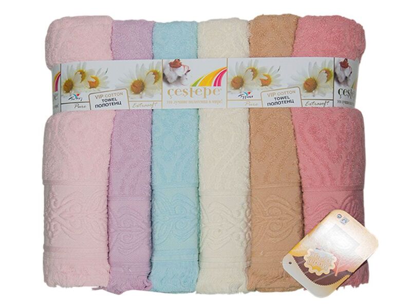 Рушники махрові жакардові Cestepe Cotton Delux 50 x 90 (Stella) - зображення 2