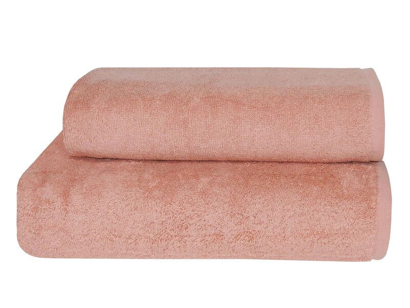 Рушник махровий 50 x 90 см. Parisa Flat Cotton, H-500 персиковий, ТМ Parisa Home Узбекистан - зображення 3