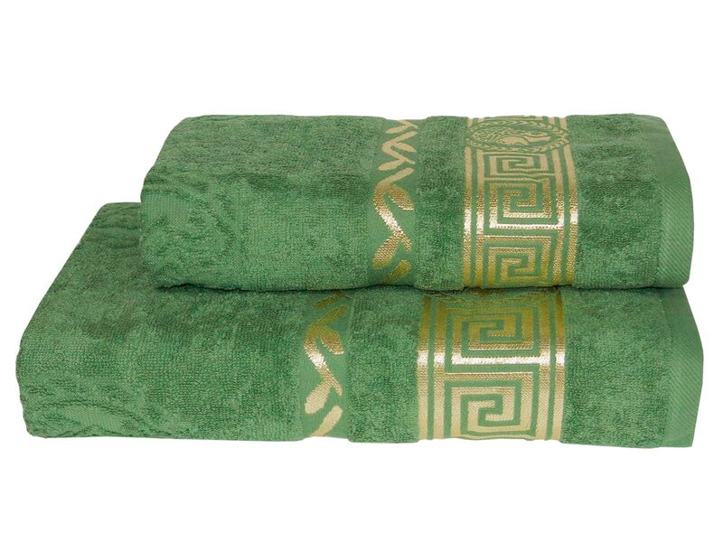 Полотенце махровое Caesar, 50 x 90 см, 100 хлопок 430 гм2, J-022 светло-зеленый, ТМ Parisa - изображение 1