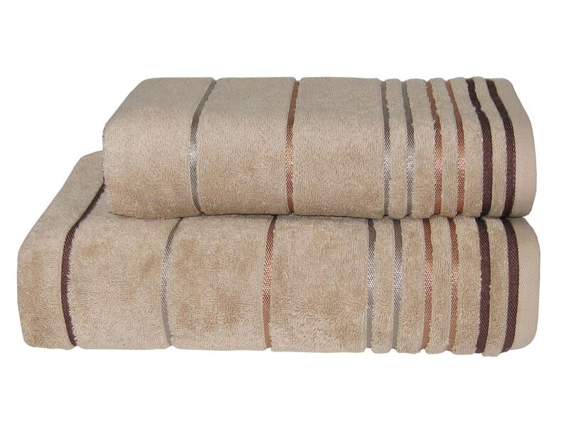 Рушник банний Parisa Sauna 100x150 см, бежевий D-272-03 - зображення 1