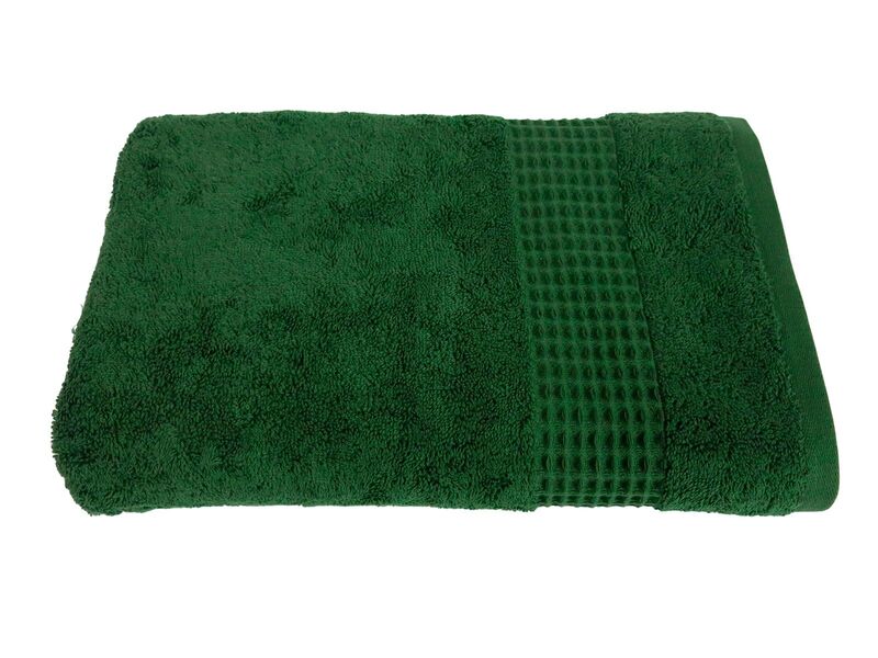 Рушник Parisa Stripe Cotton 50x90 см, темно-зелений J-403 - зображення 2
