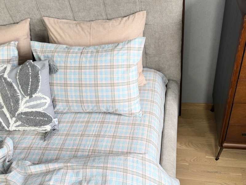 Постільна білизна Bubble Gum Washed Cotton, варена бавовна, солодкий колір жуйки - зображення 1