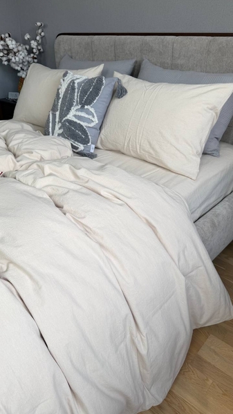 Постільна білизна Creamy Beige W1361, варена бавовна, Washed Cotton - зображення 11