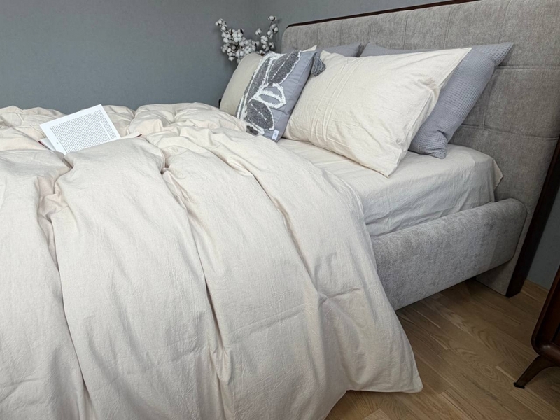 Постільна білизна Creamy Beige W1361, варена бавовна, Washed Cotton - зображення 12