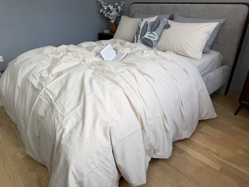 Постільна білизна Creamy Beige W1361, варена бавовна, Washed Cotton - зображення 1