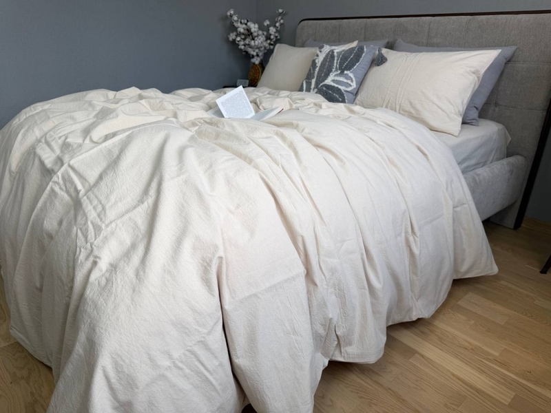 Постільна білизна Creamy Beige W1361, варена бавовна, Washed Cotton - зображення 6