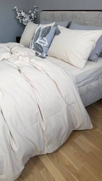 Постільна білизна Creamy Beige W1361, варена бавовна, Washed Cotton - зображення 9