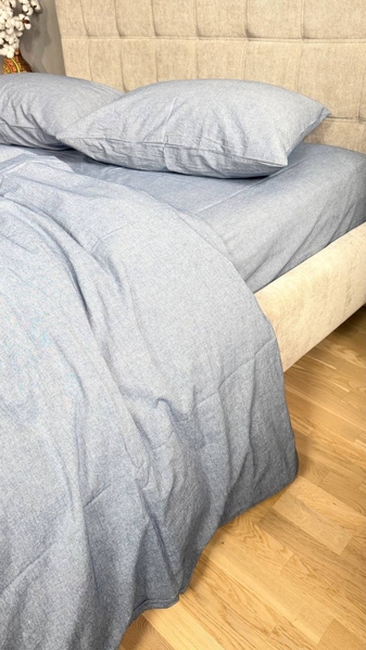 Постільна білизна Jeans Washed Cotton, варена бавовна, м’який джинсовий колір - зображення 6