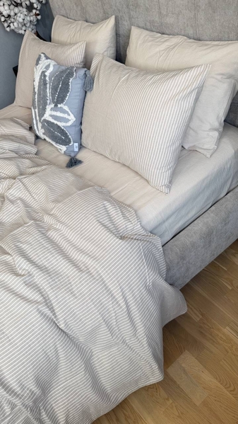 Постільна білизна Mini Bell + Creamy Beige, Washed Cotton, варена бавовна, ніжний кремовий беж - зображення 15