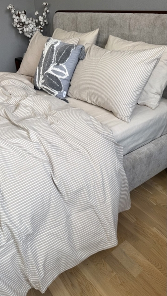 Постільна білизна Mini Bell + Creamy Beige, Washed Cotton, варена бавовна, ніжний кремовий беж - зображення 20