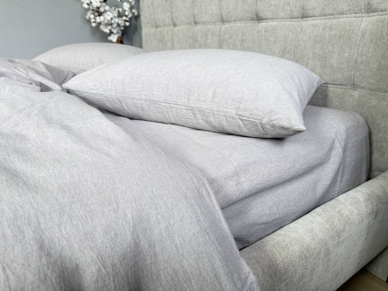 Постільна білизна Rock Gray, варена бавовна (Washed Cotton) W1351 - зображення 7